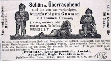 Oferta handlowa firmy "Etruria" z Drawna. 1886 r. Źr&oacute;dło: Zwergen-Park, Trusetal