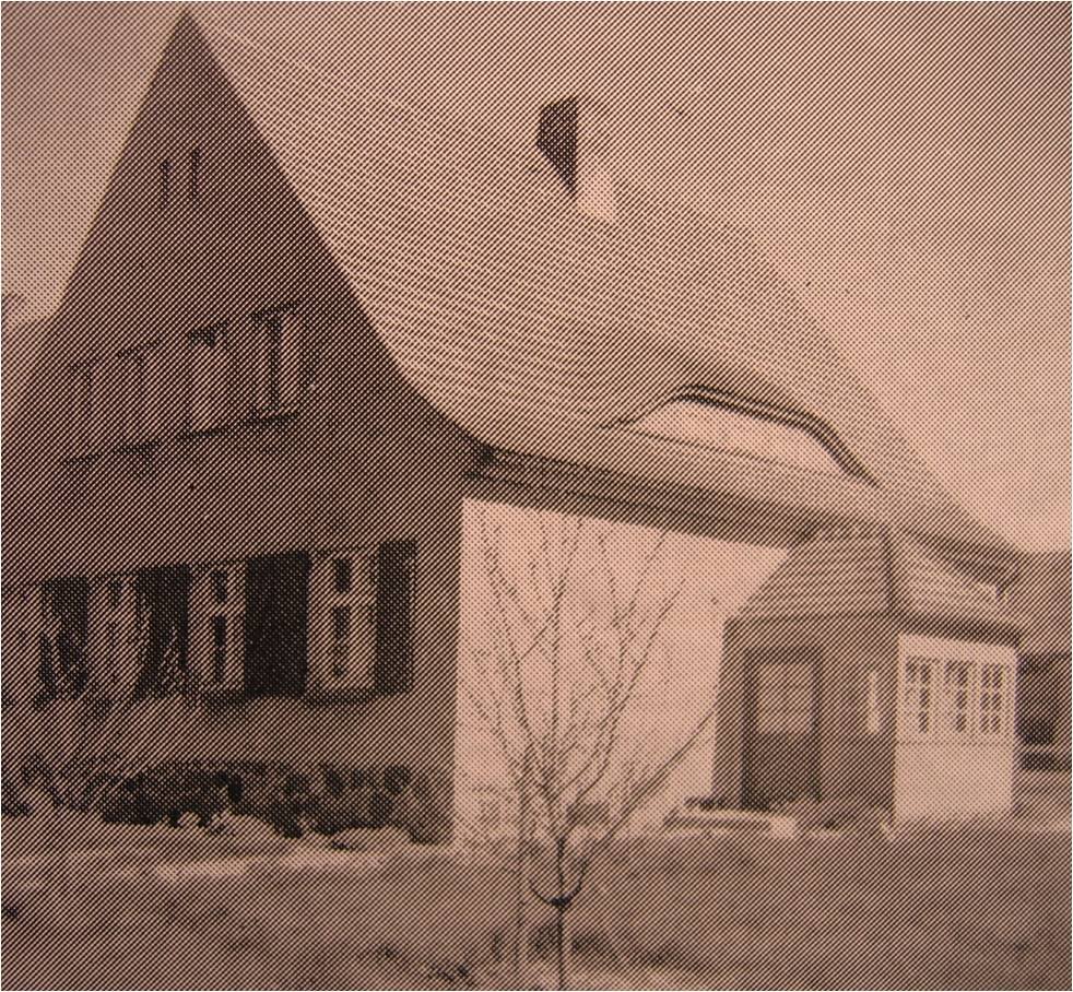 Szkoła w Kiełpinie, zdjęcie z 1944 roku. Fot. H.R.