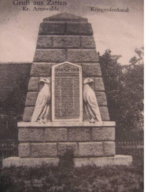 Pomnik poległych w wojnie, stan z 1924 roku Fot. H.R